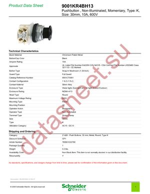 9001KR4BH13 datasheet  